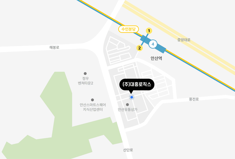 대흥로직스 오시는 길